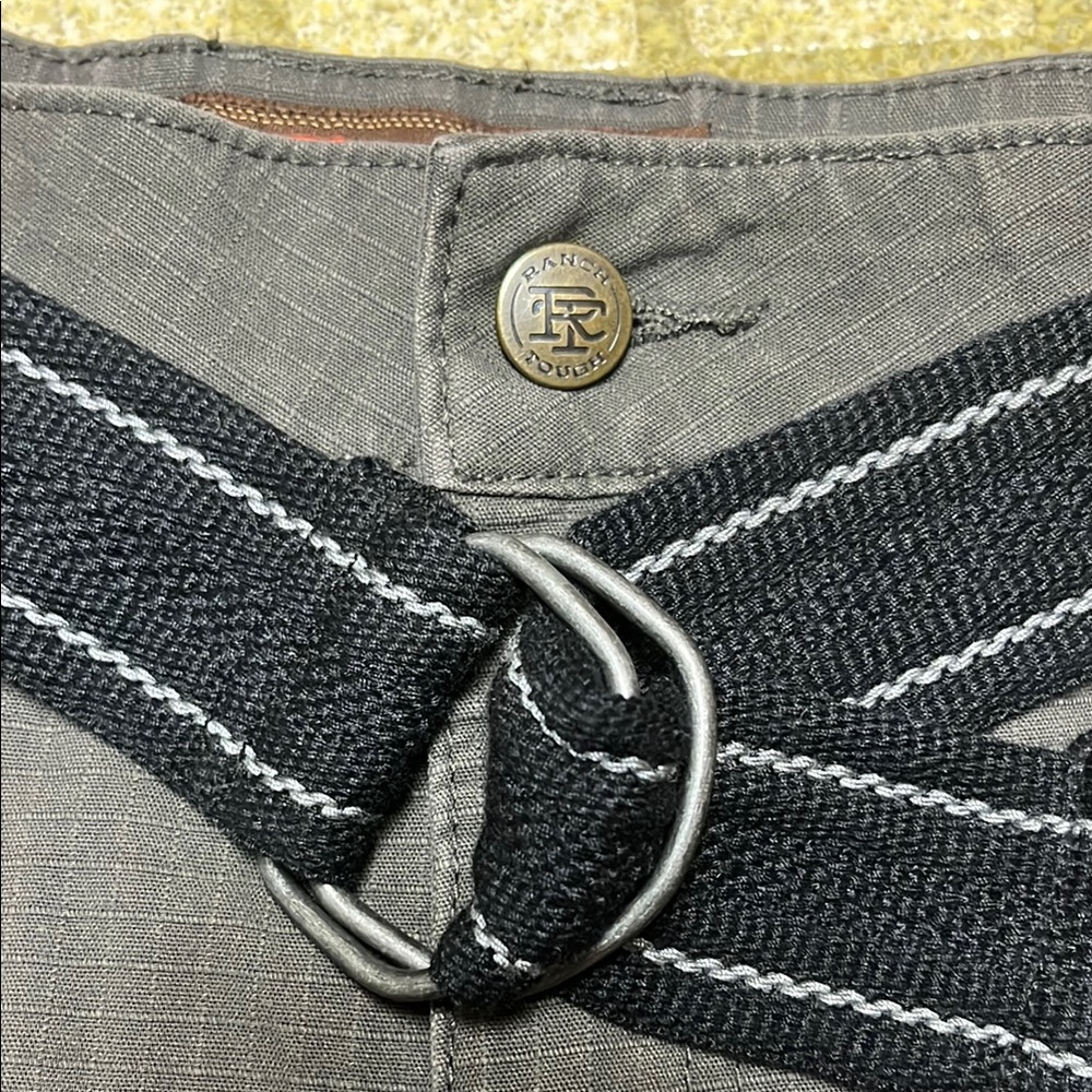 EUC two Ranch Tough Gray and Blue Cargo Shorts - Picture 12 of 16